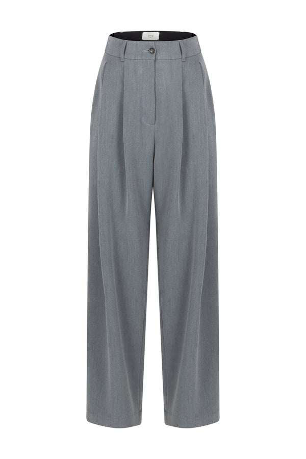 Marta Pleated Pants | Mid Grey