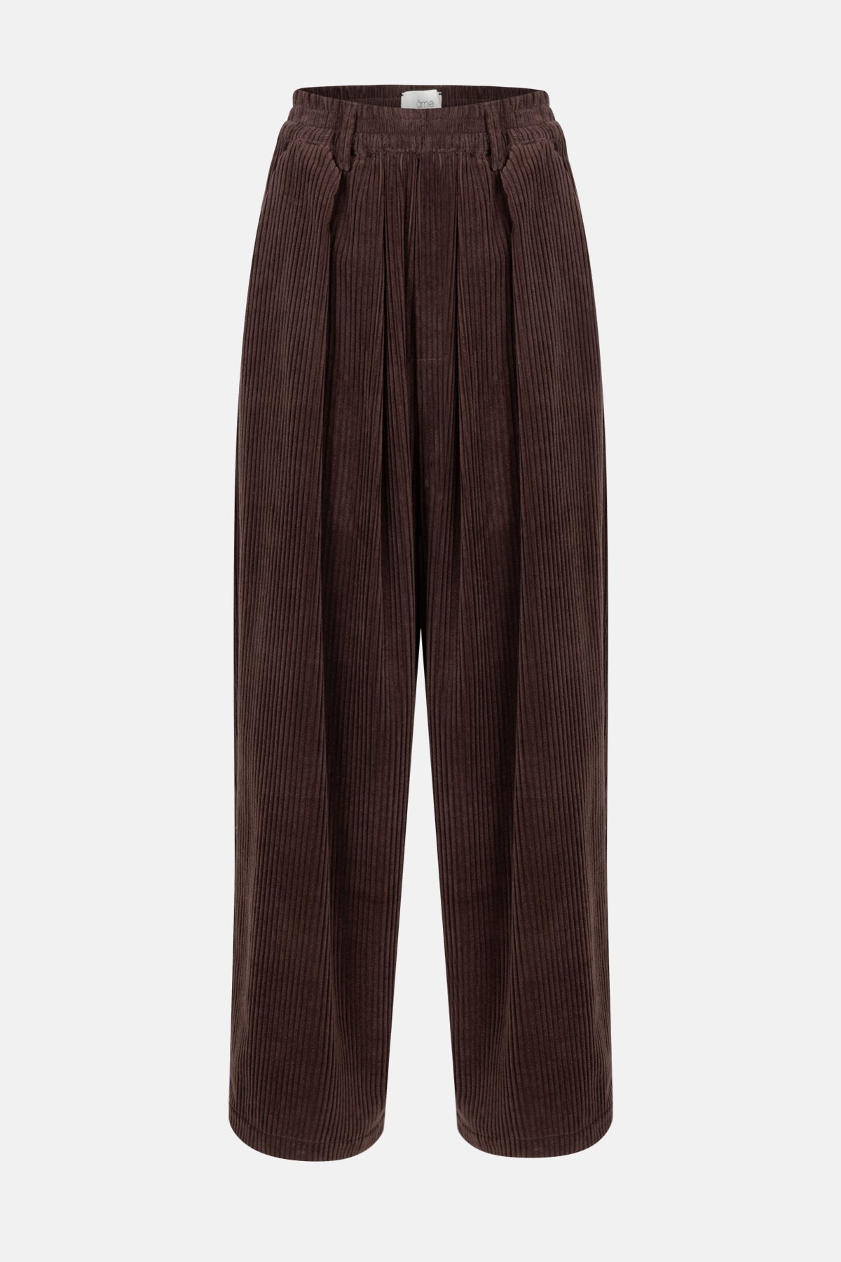 Kick Pleated Pants | Brown Velvet