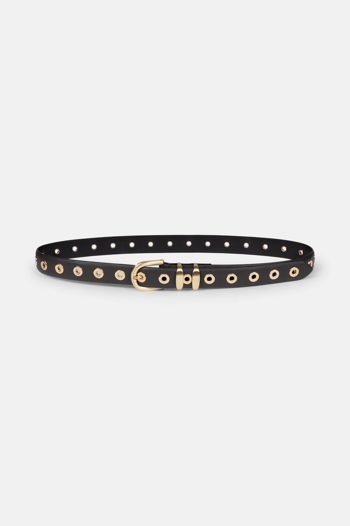 Leon-E Leather Belt | Dark brown