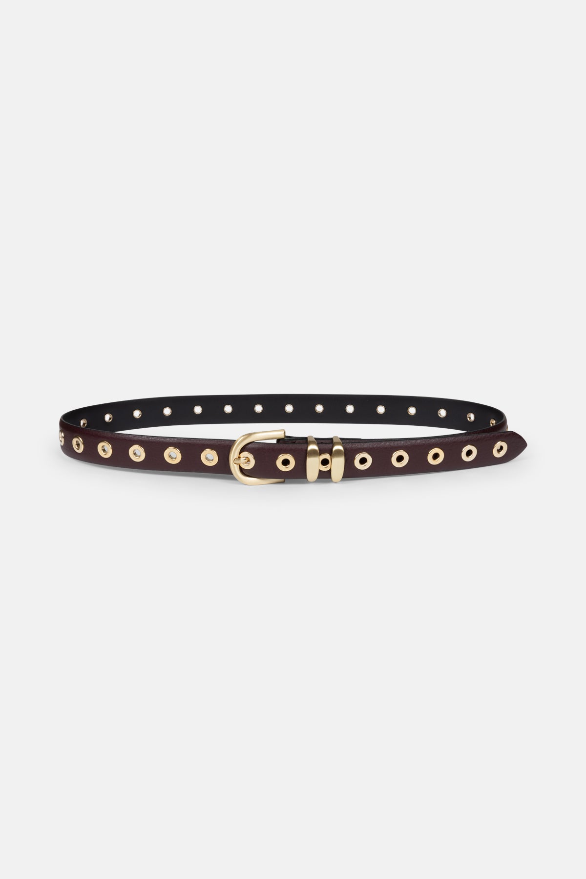 Ceinture en cuir Leon-E | Bordeaux