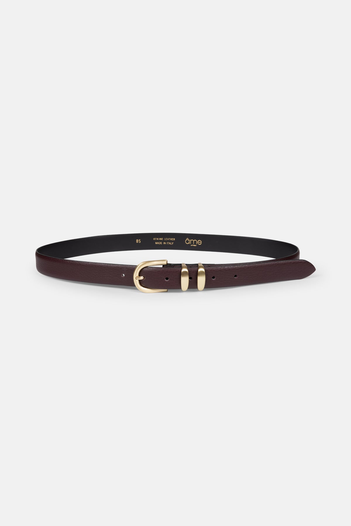 Leon Leather Belt | Burgundy