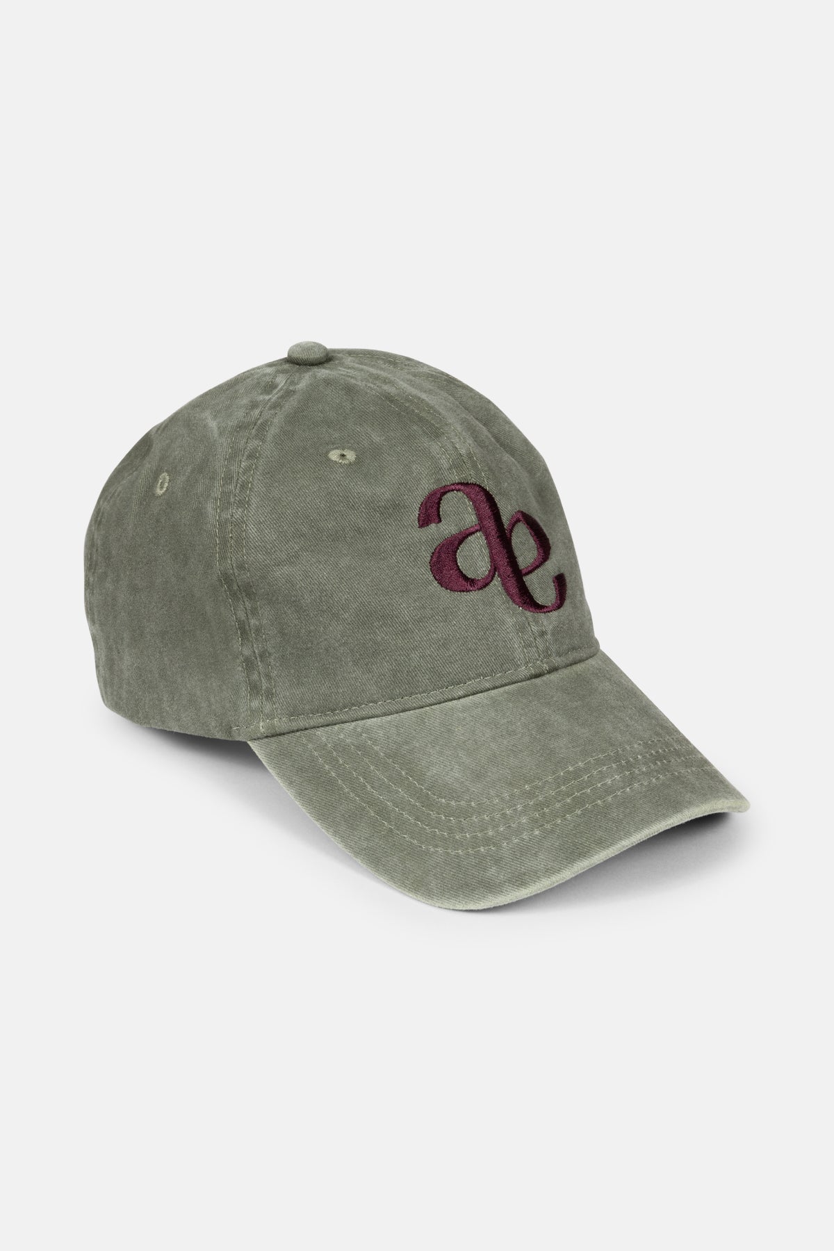 Maurice Baseball Cap | Khaki w/ plum âme logo