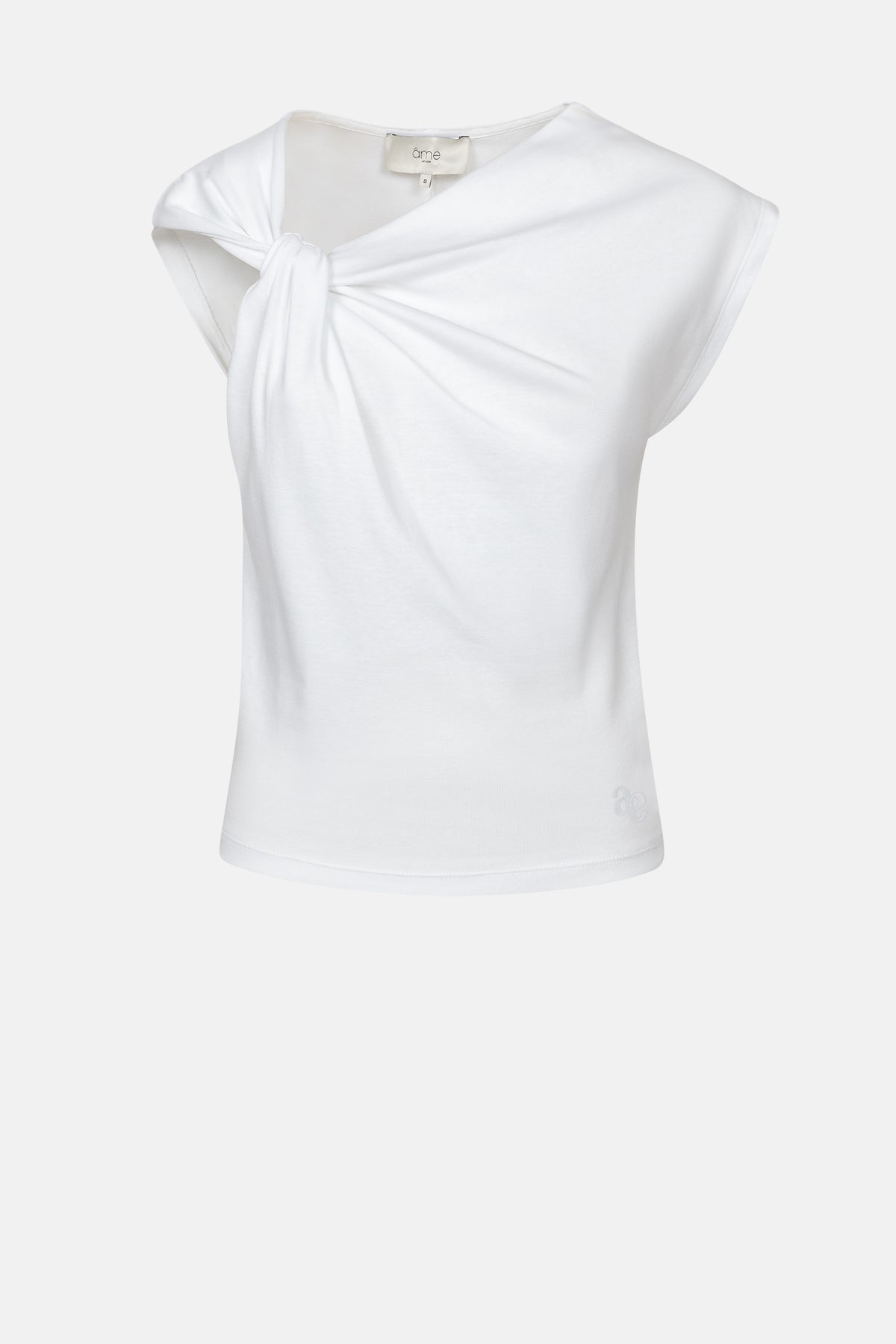 T-shirt Nurcia avec nœud | Blanc