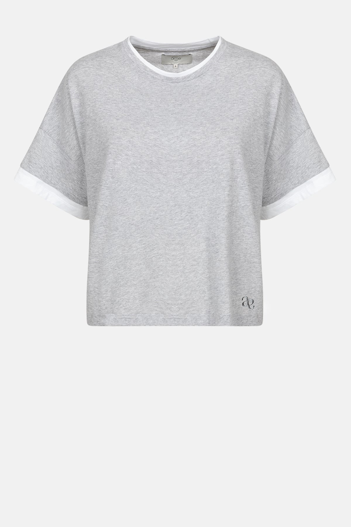 Nouveau Double Layer T-Shirt | Gris chiné
