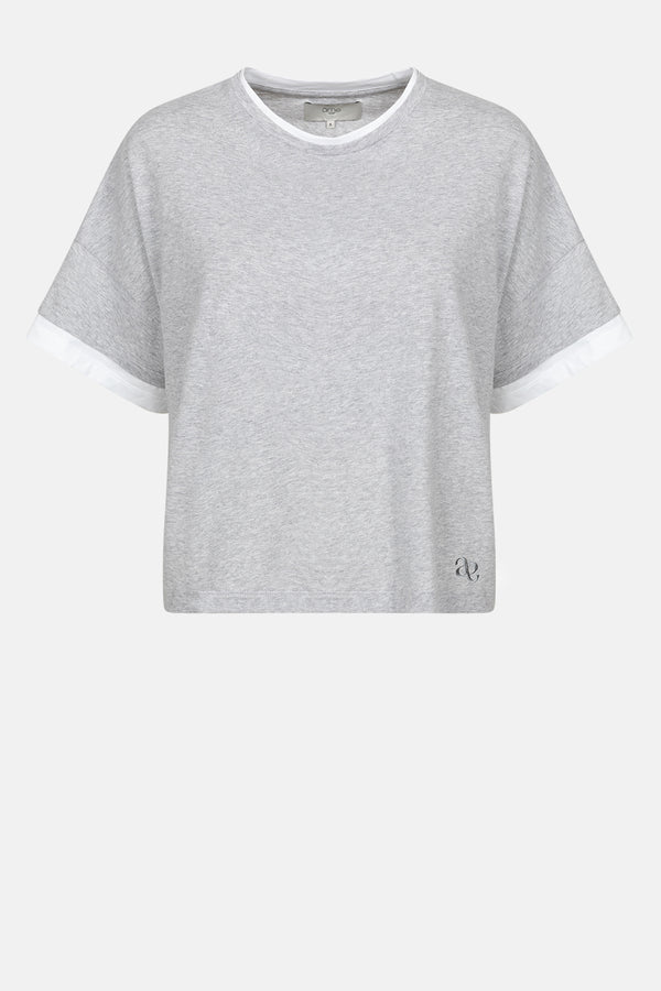Nouveau Double Layer T-Shirt | Gris chiné