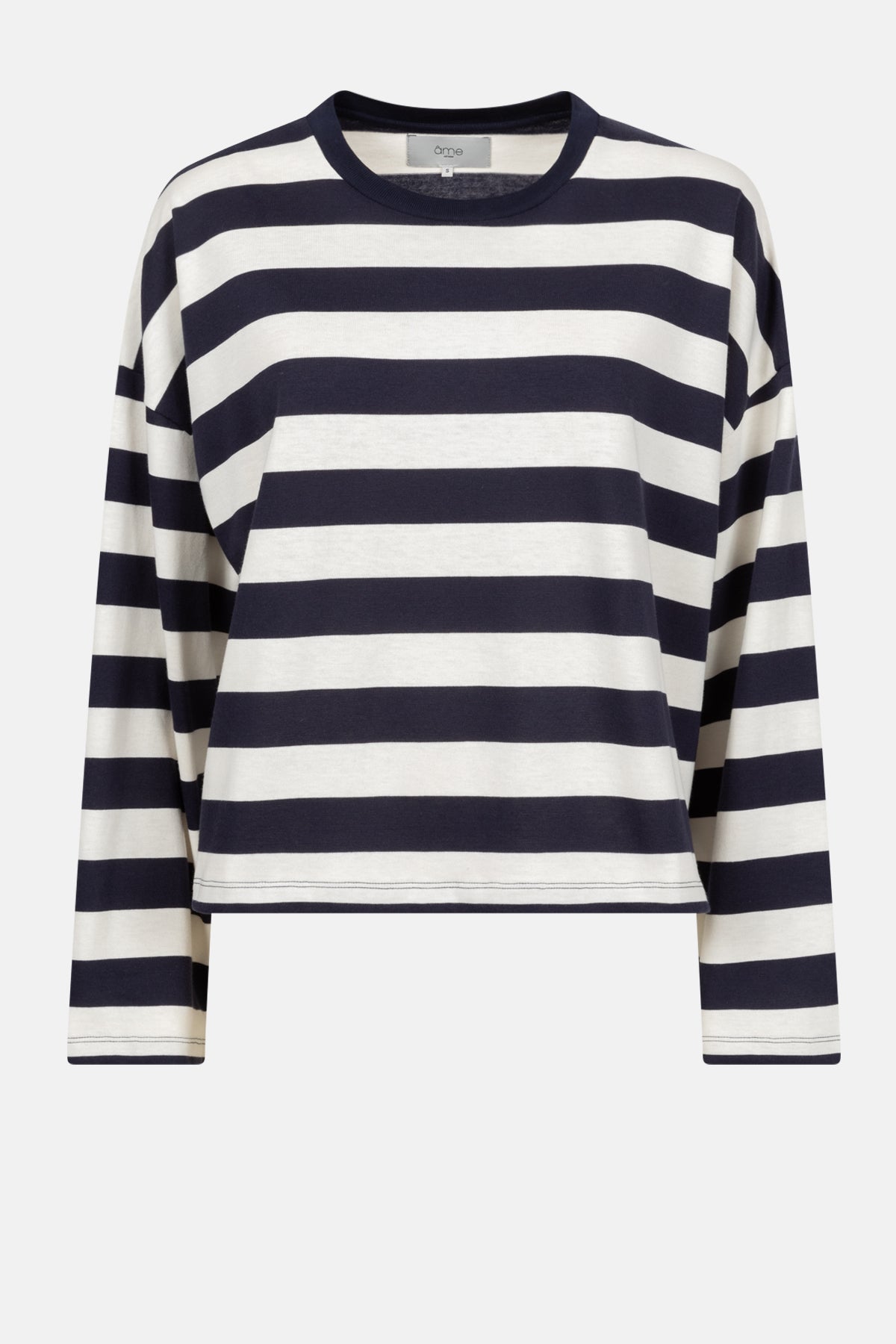 Okid Longsleeve T-Shirt | Navy & White