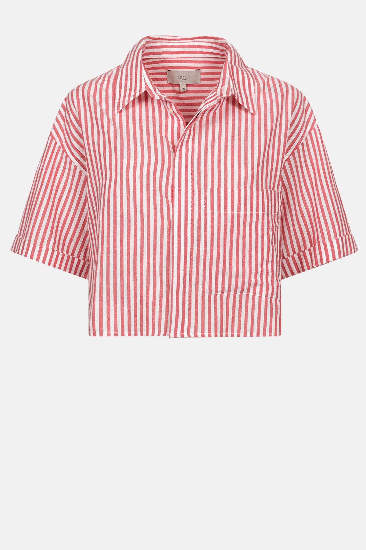 Chemise Nuts Courte  | Rouge & Blanc