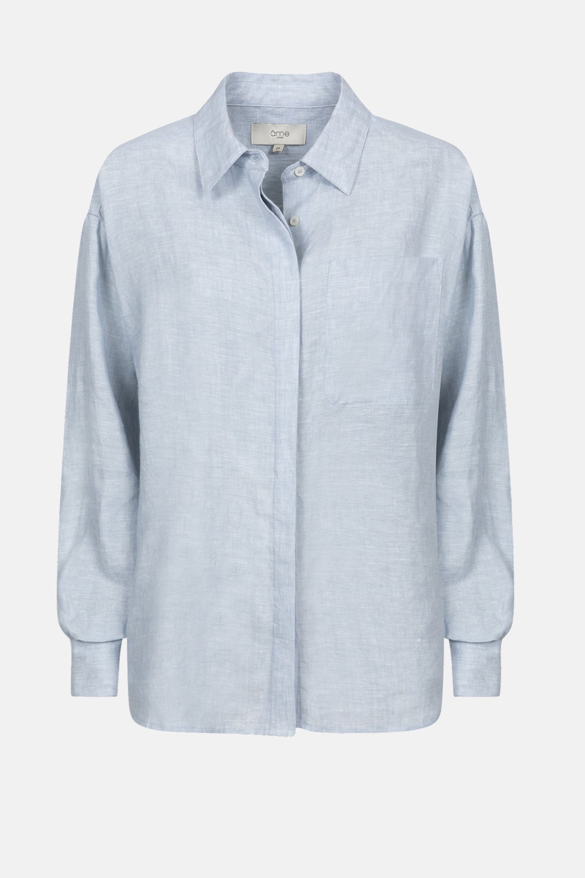 Chemise Daddy en lin | Bleu Clair 