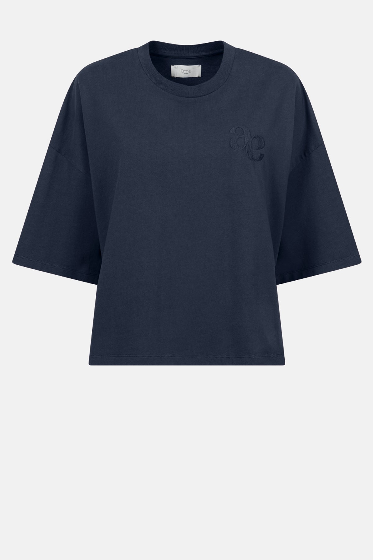 Eloise-A Boxy T-Shirt | Navy
