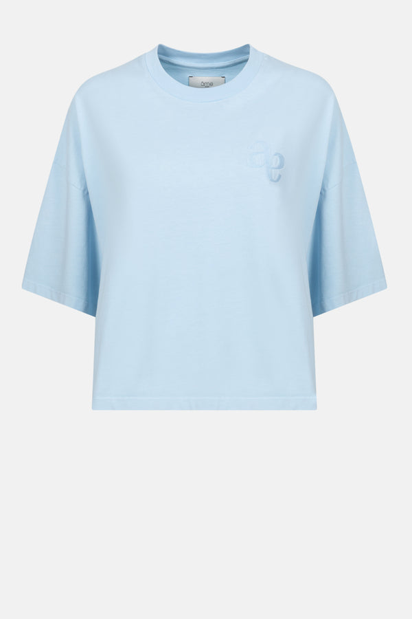 Eloise-A Boxy T-Shirt | Vintage Light Blue