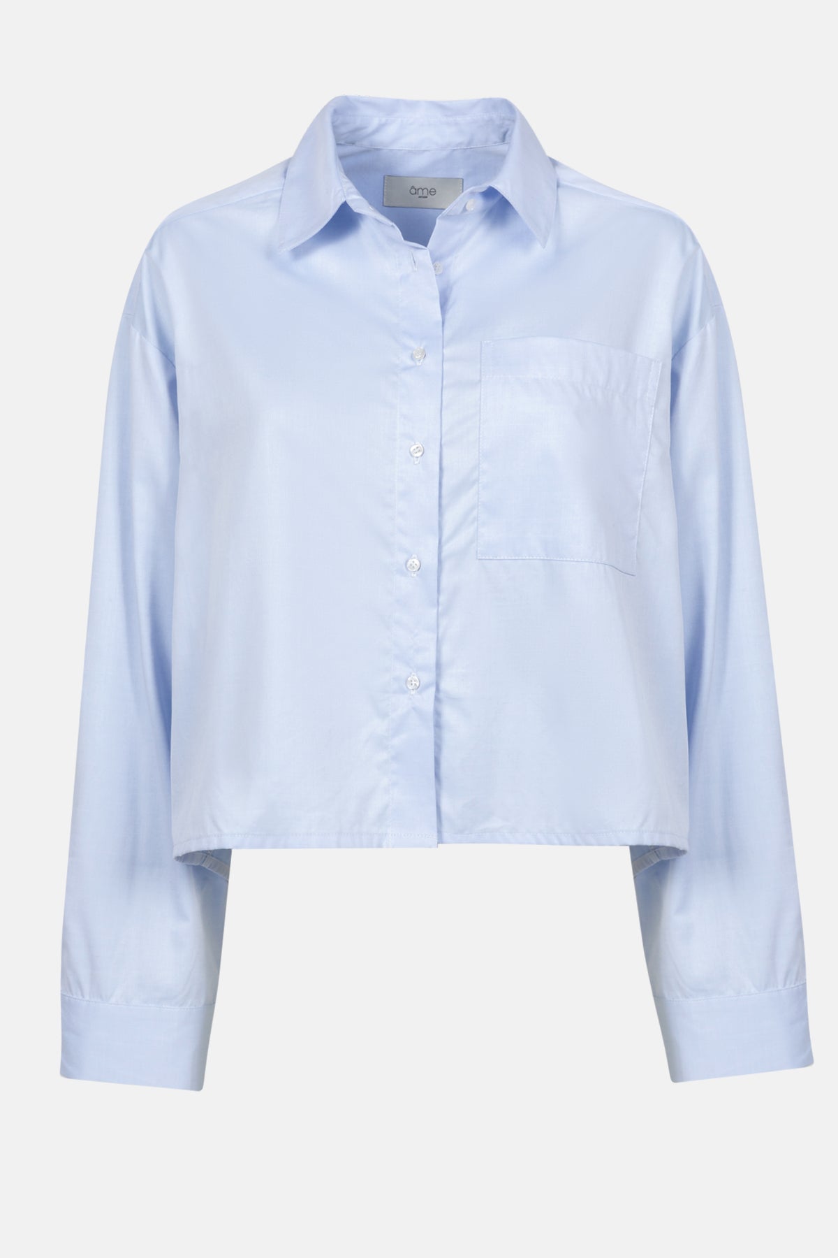 Ocean Cropped Shirt | Light Blue