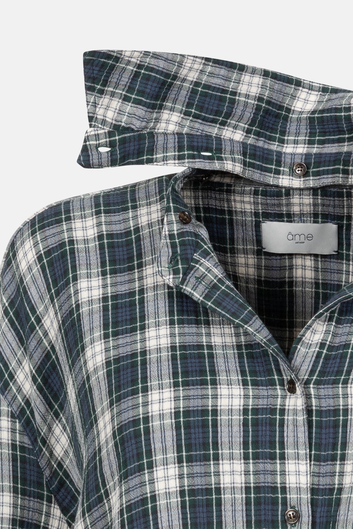 Oops Shirt | Blue & Green Checks
