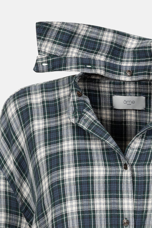 Oops Shirt | Blue & Green Checks