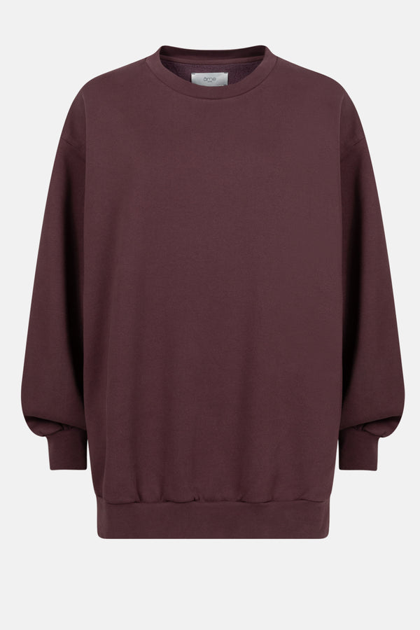 Ulla Oversized Sweatshirt | Aubergine