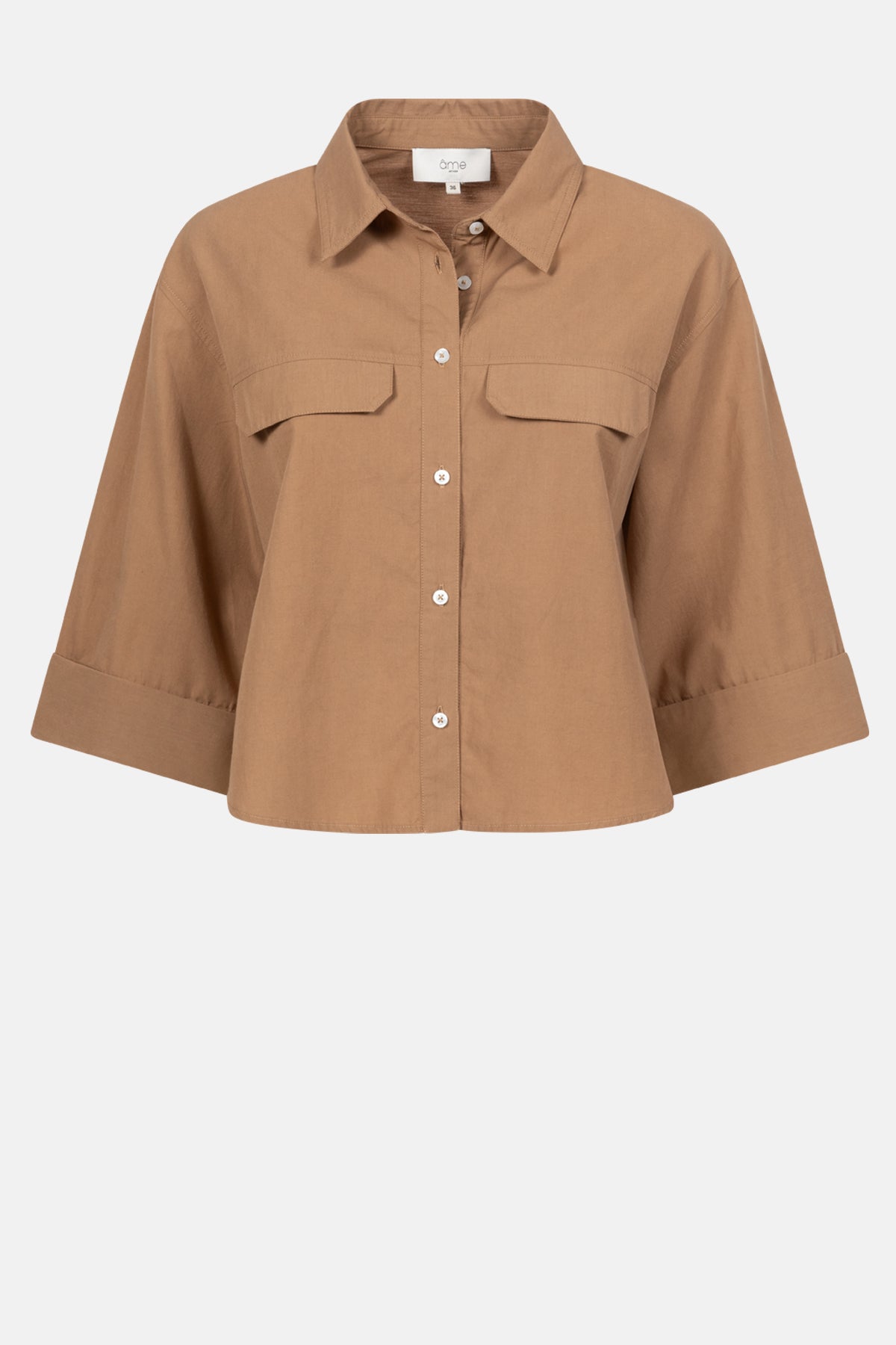 Chemise Odile Courte  | Camel