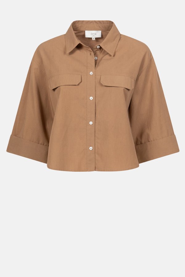 Chemise Odile Courte  | Camel