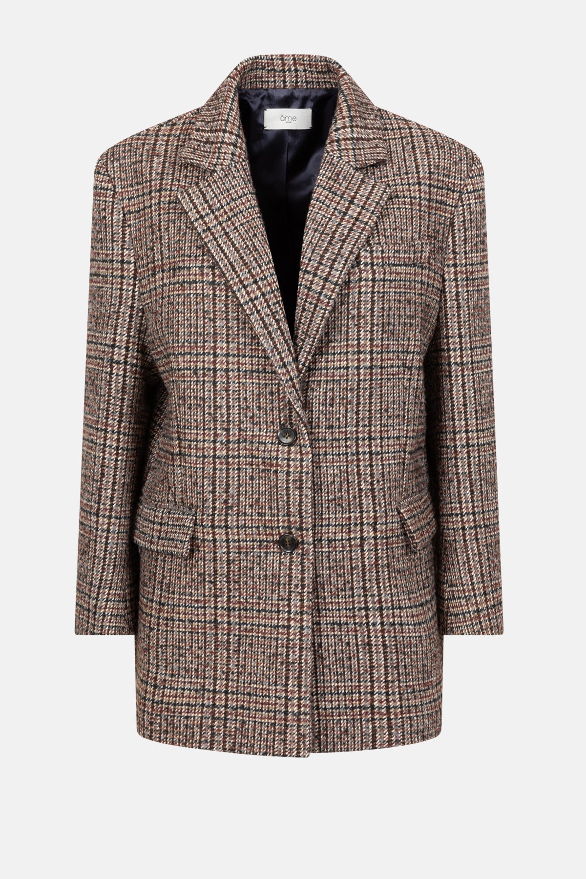 Oyster Wooly Blazer | Checks