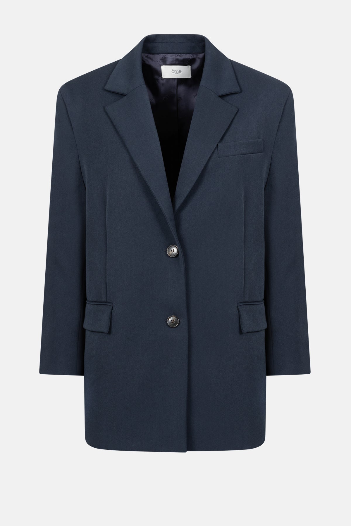 Oyster Wooly Blazer | Navy