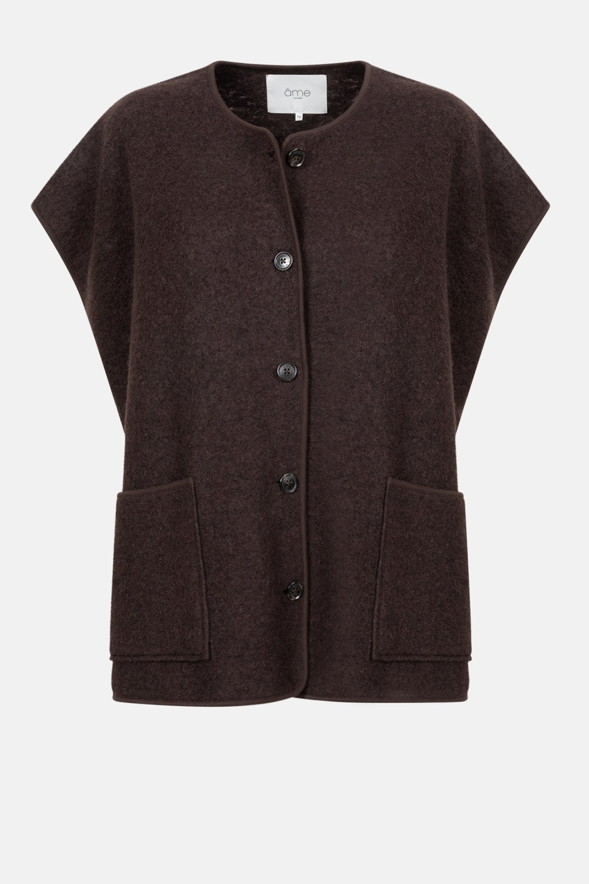 Ines Wooly Oversized Jacket |  Brown