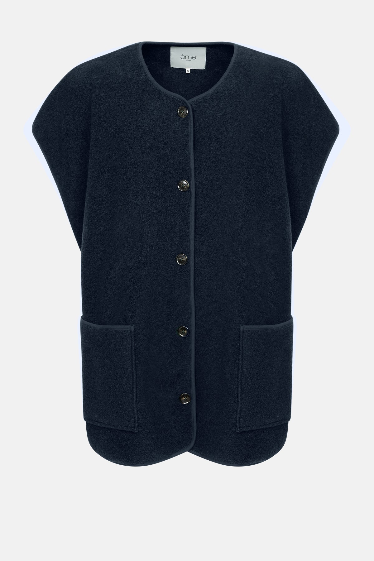 Ines Veste Laineuse | Bleu Marine