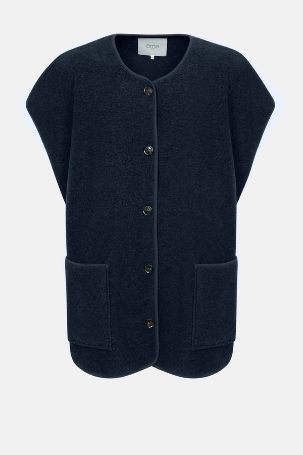 Ines Veste Laineuse | Bleu Marine