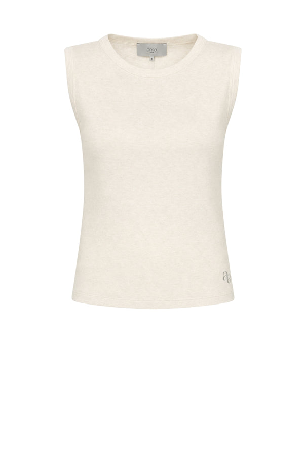 Mommy Top | Marled Beige