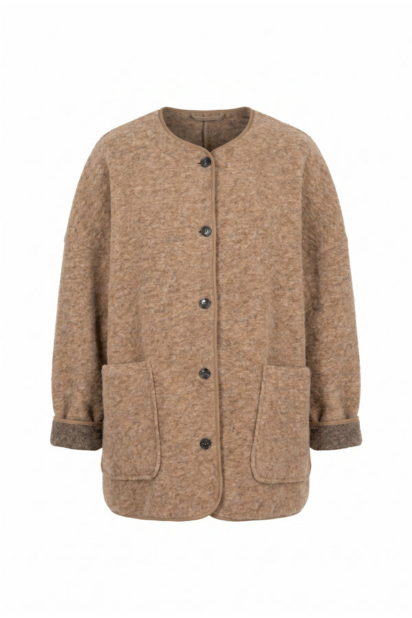 Hannah Wooly Jacket | Camel