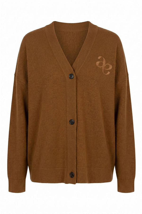 Olympia Knitted Cardigan | Brown