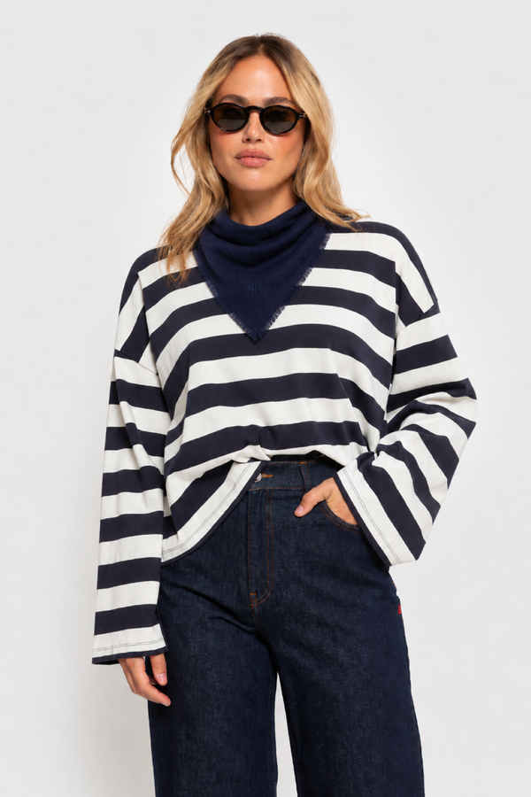 Odette Mini Scarf | Navy