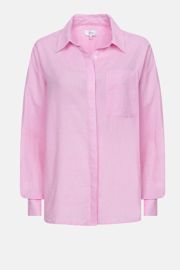 Daddy Shirt | Chambray Pink