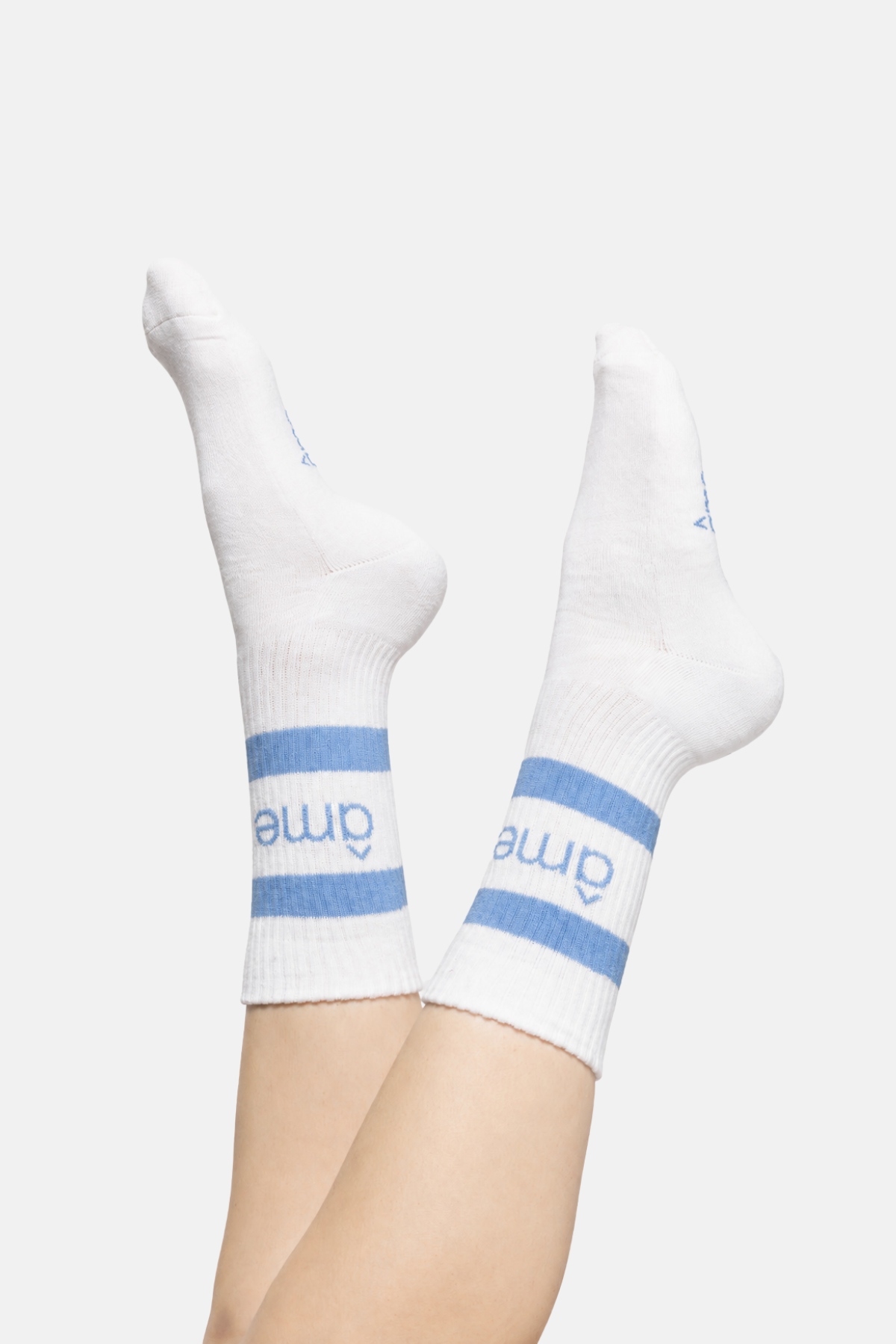 Diego Socks | White & Light Blue