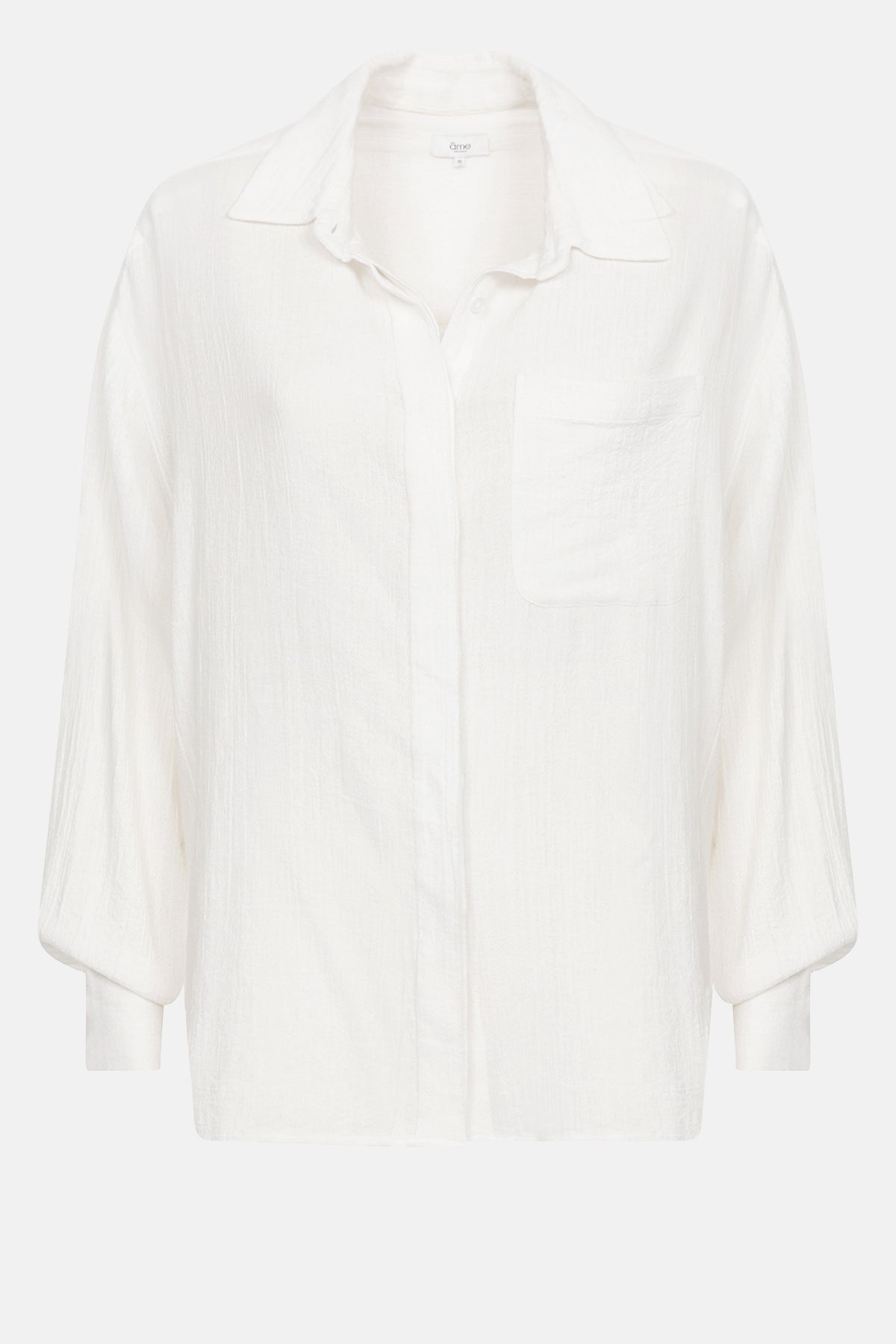 Daddy Oversized Shirt | Off White Crepe