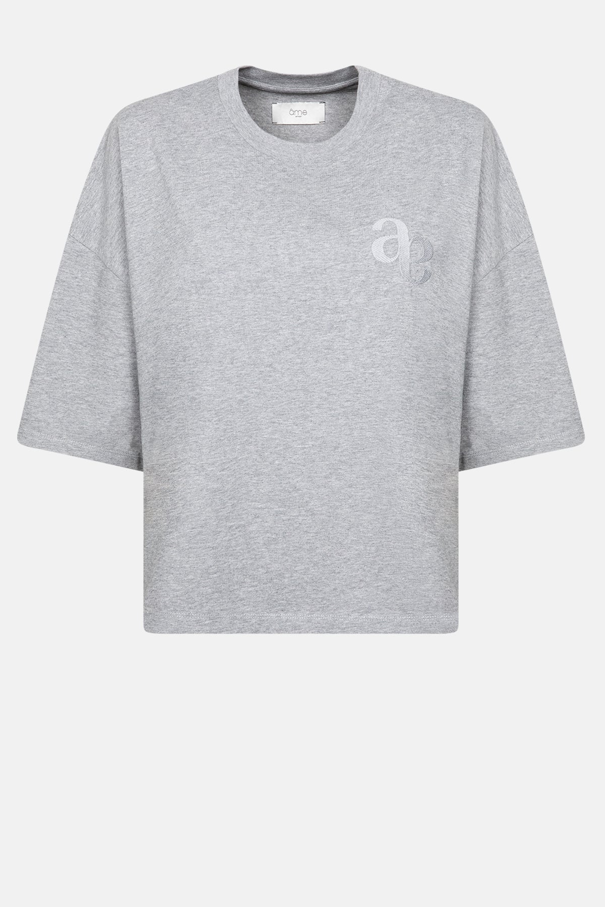 Eloise-A Boxy T-Shirt | Dark Marled Grey