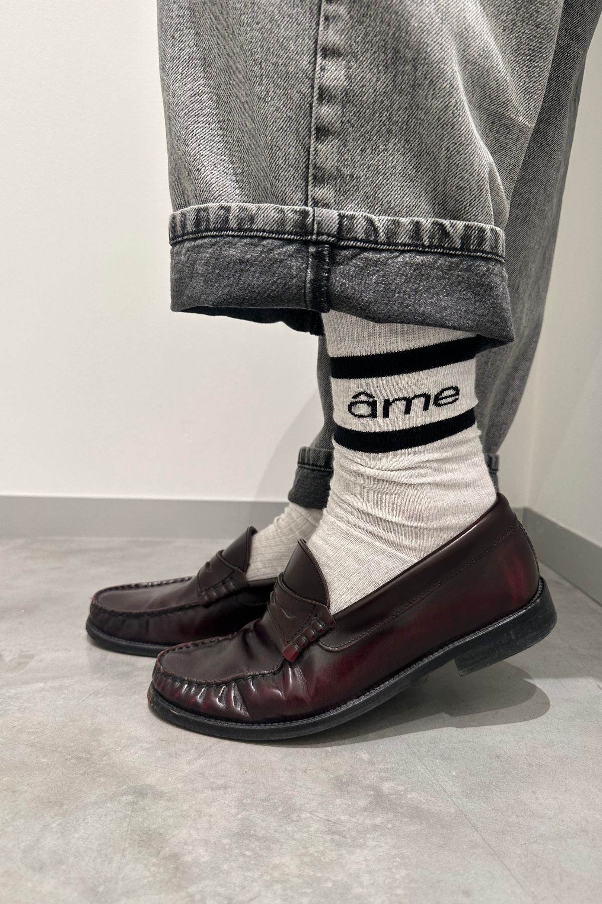 Kanye Socks |Light Grey & Black