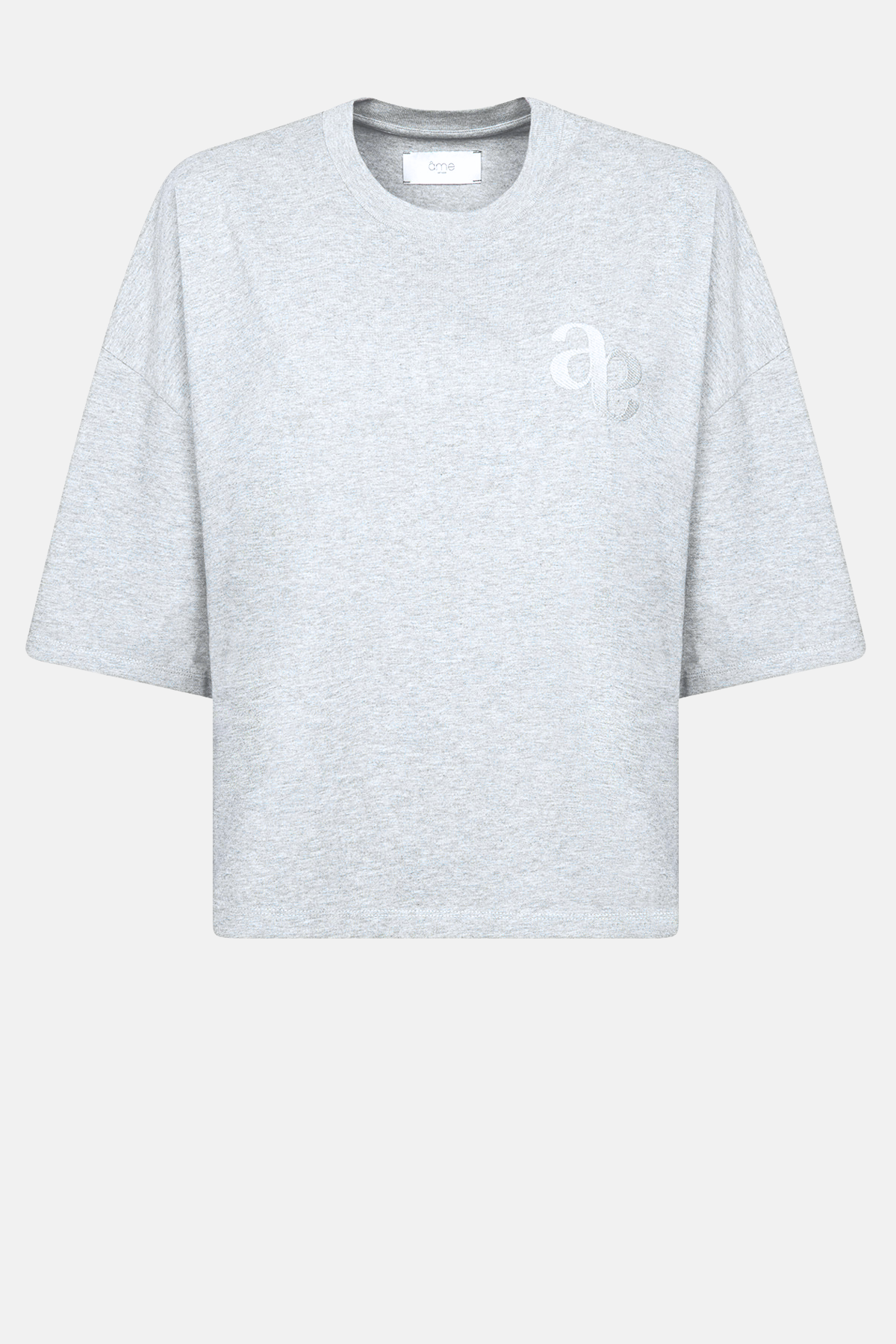 Eloise-A Boxy T-Shirt | Gris Marbré