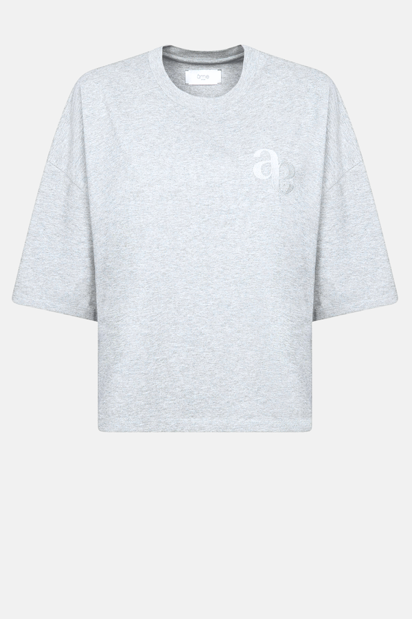 Eloise-A Boxy T-Shirt | Marled Grey