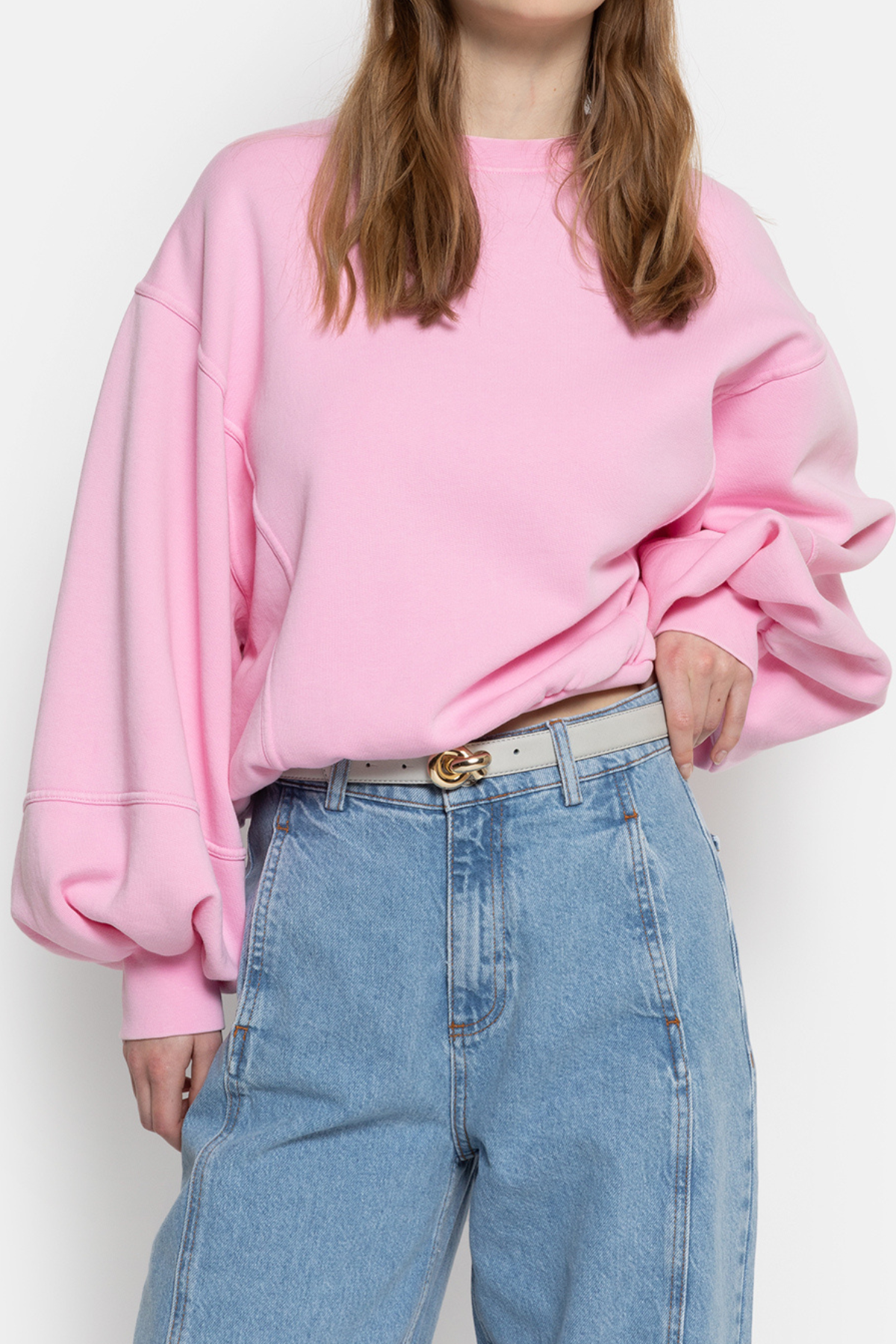  Ceinture en cuir Lively | Gris Clair