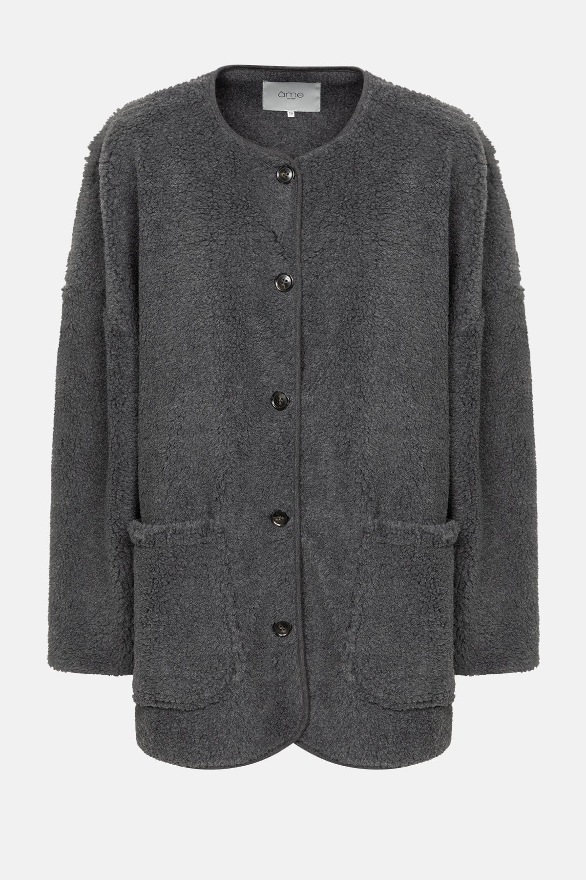 Manteau Hannah en Teddy | Gris Foncé