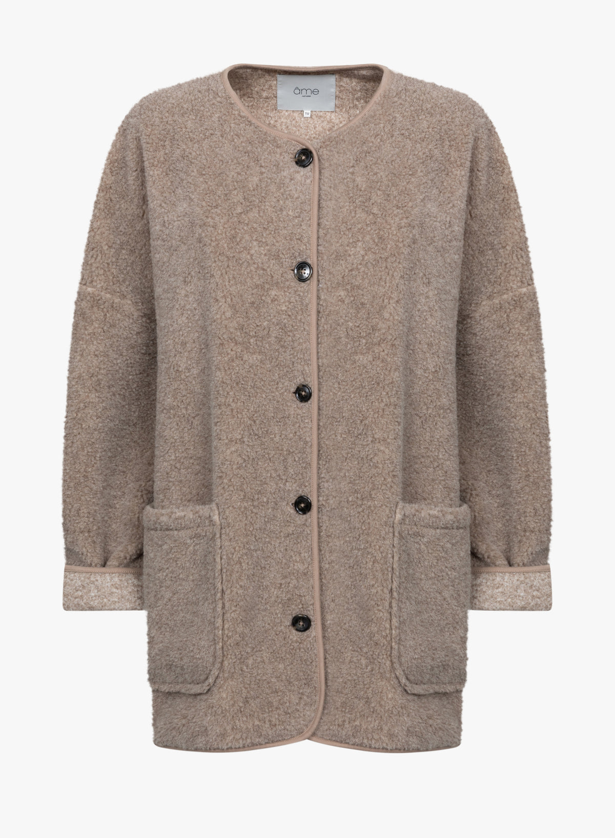 Manteau Hannah en Teddy | Taupe