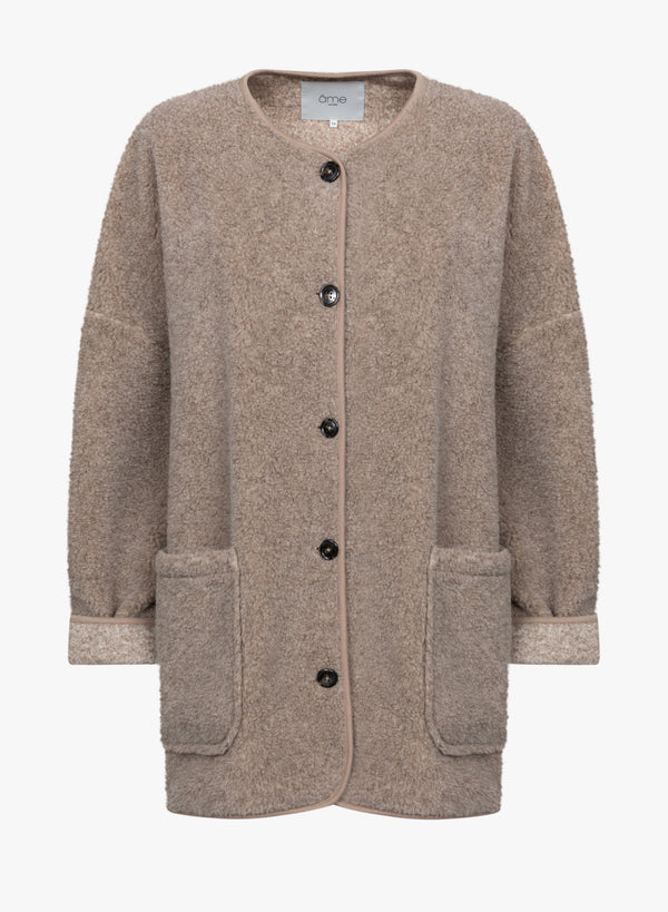 Manteau Hannah en Teddy | Taupe