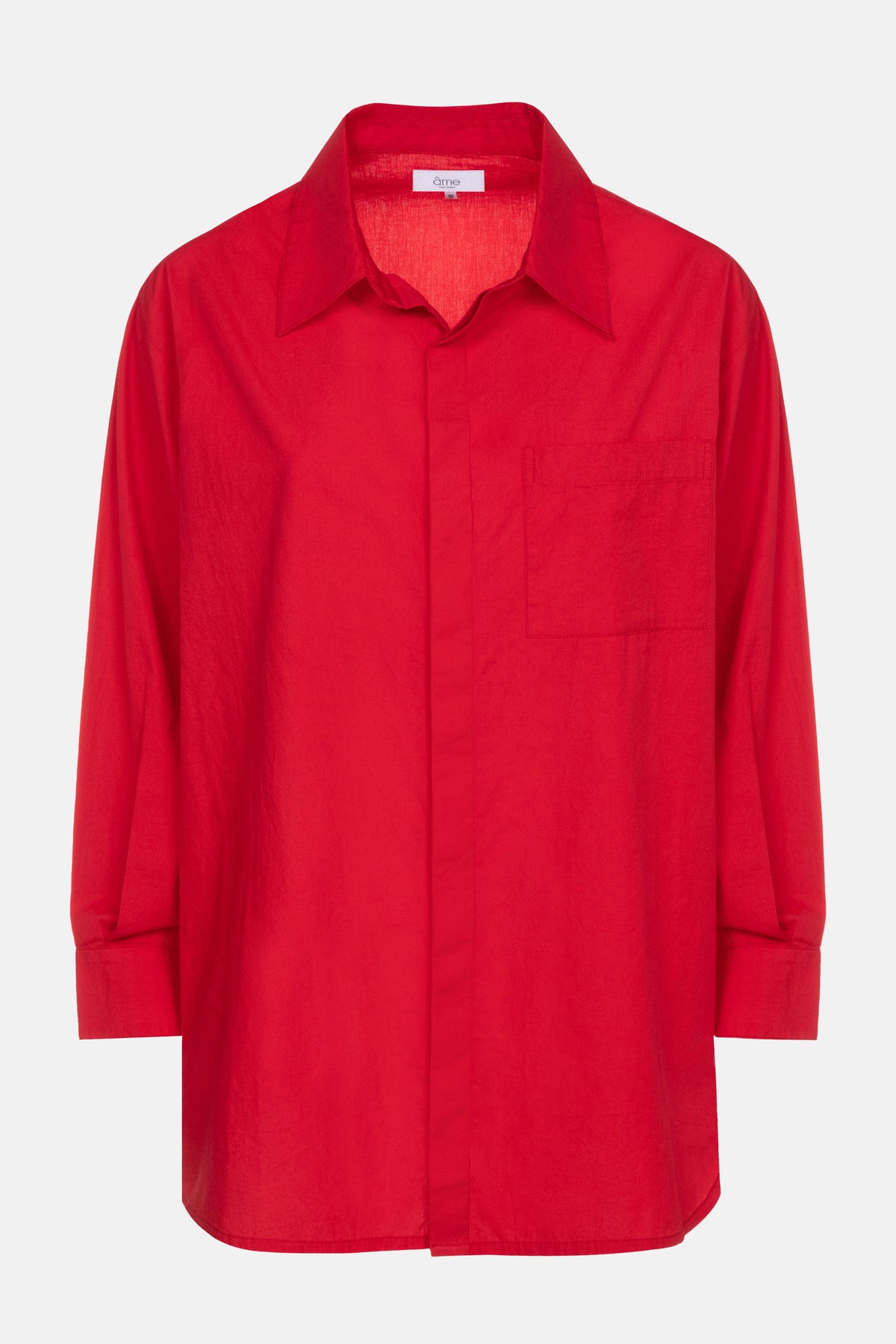 Info Oversized Shirt | Toreador Red