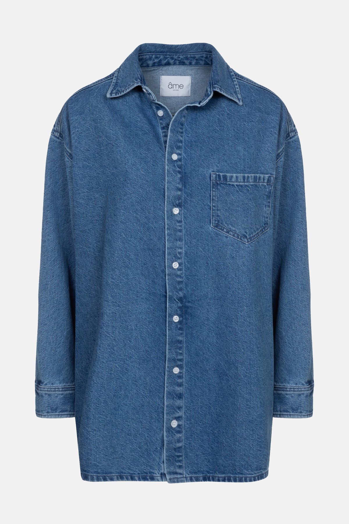 Ifu Denim Shirt | Mid-Blue Denim
