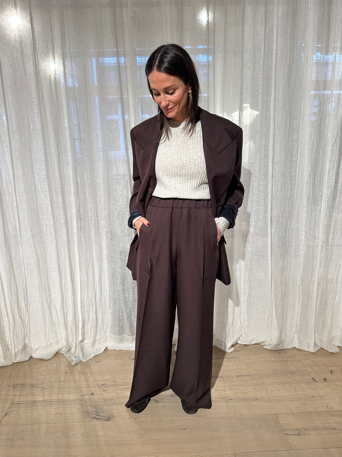 Nice Wide Pants | Chocolate Brown
