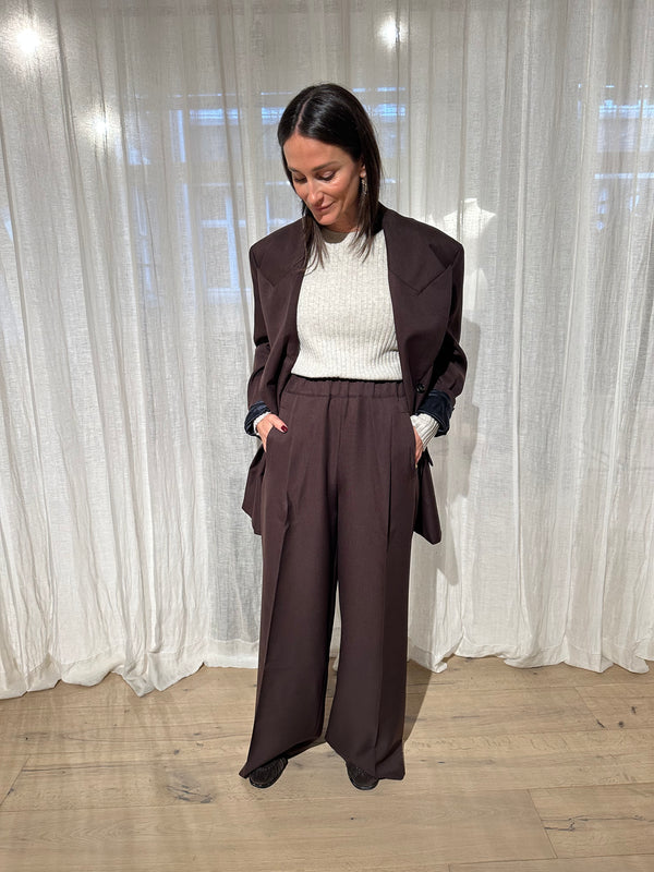 Nice Wide Pants | Chocolate Brown