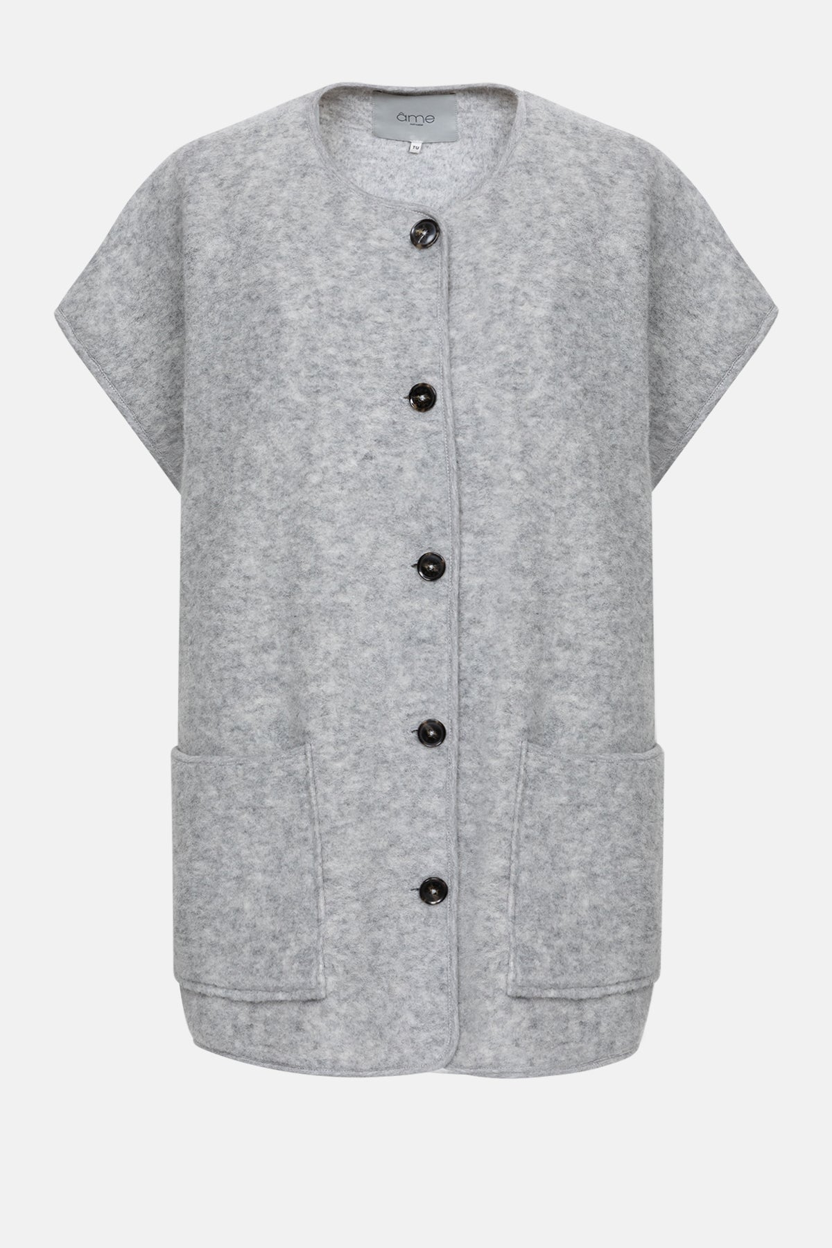 Ines Wooly Oversized Jacket |  Light Grey