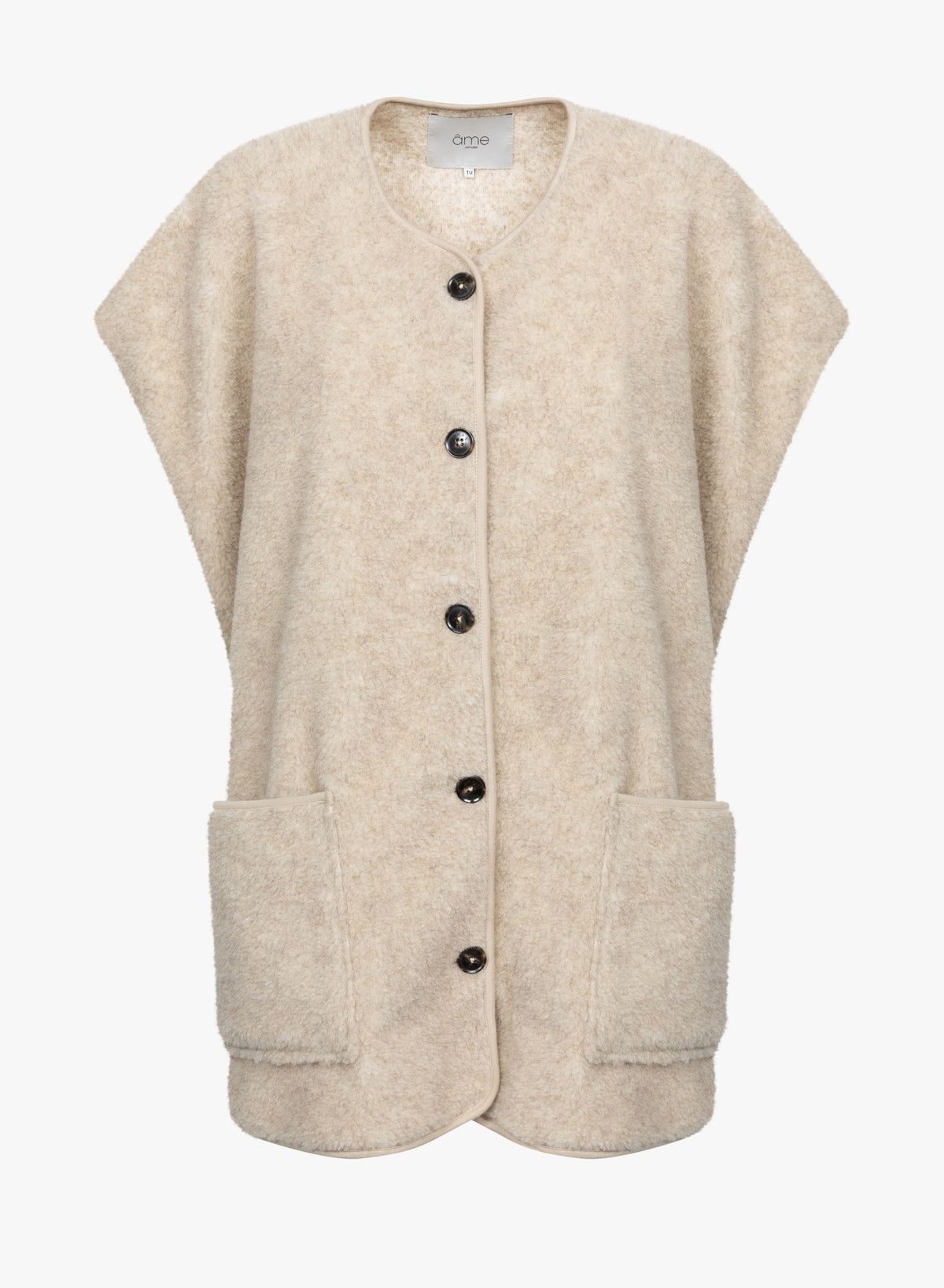 Veste Ines oversized en teddy | Beige