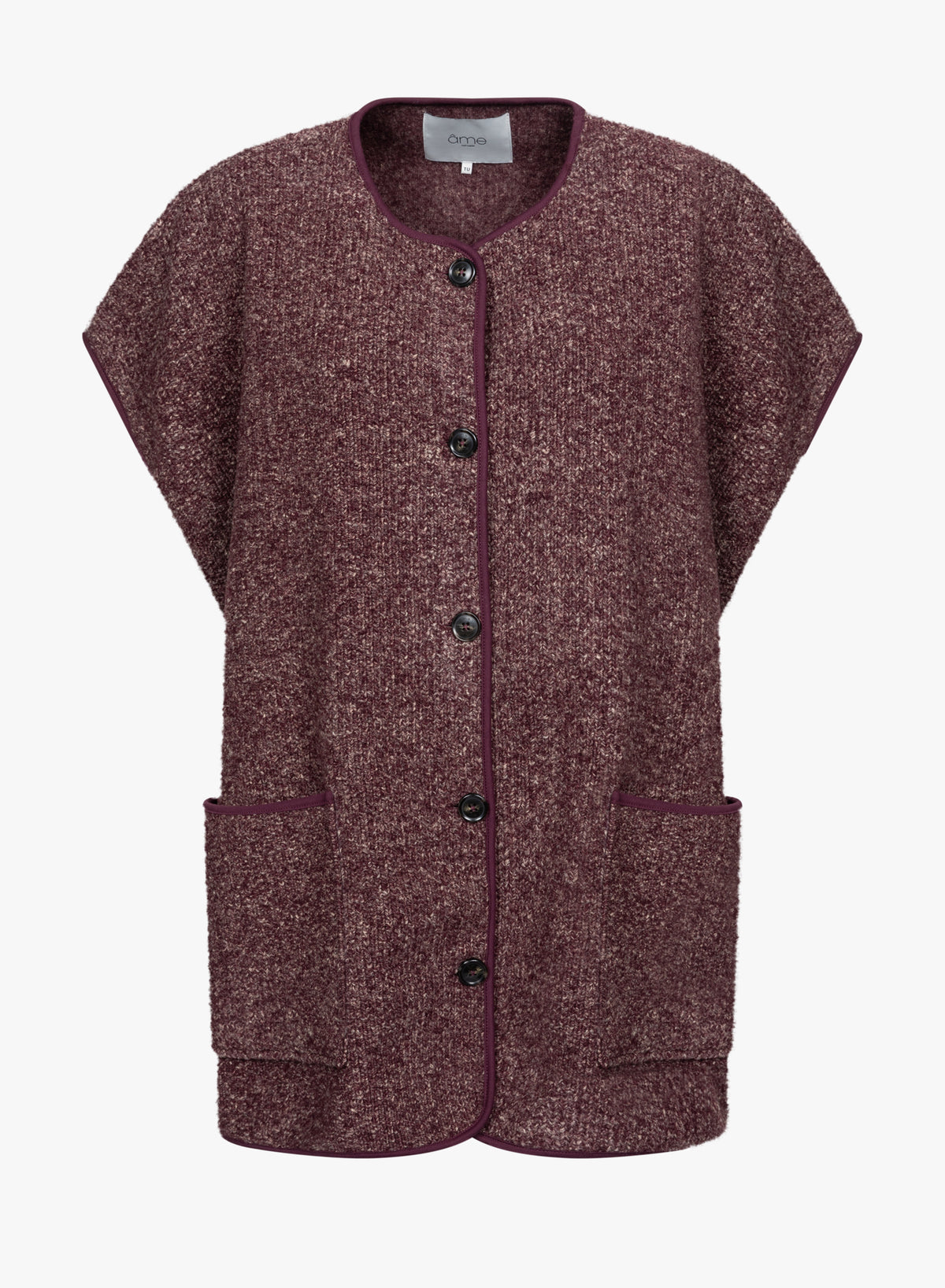 Ines Wooly Oversized Jacket |  Plum