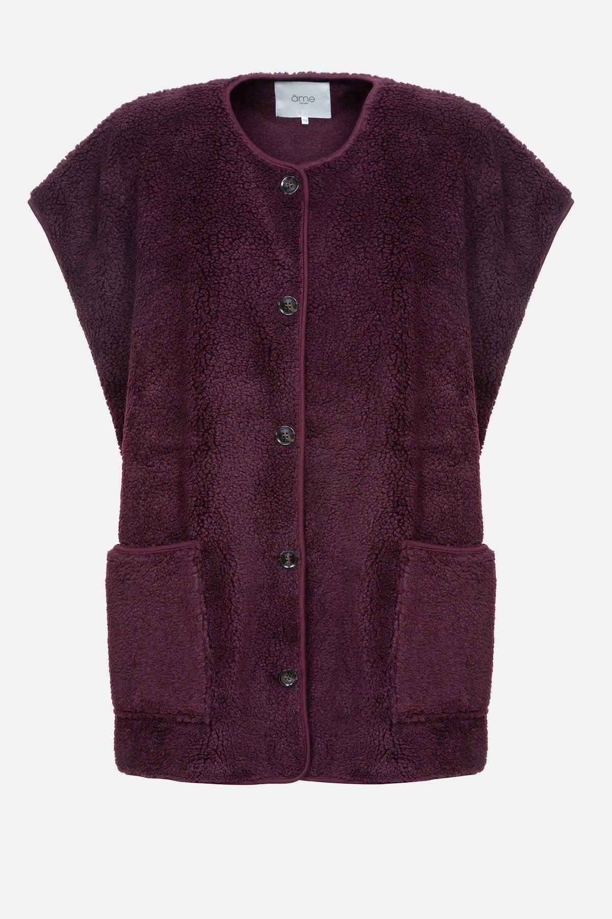 Manteau Ines en French Terry | prune 