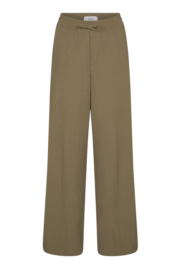 Jules Wide Pants | Khaki Green