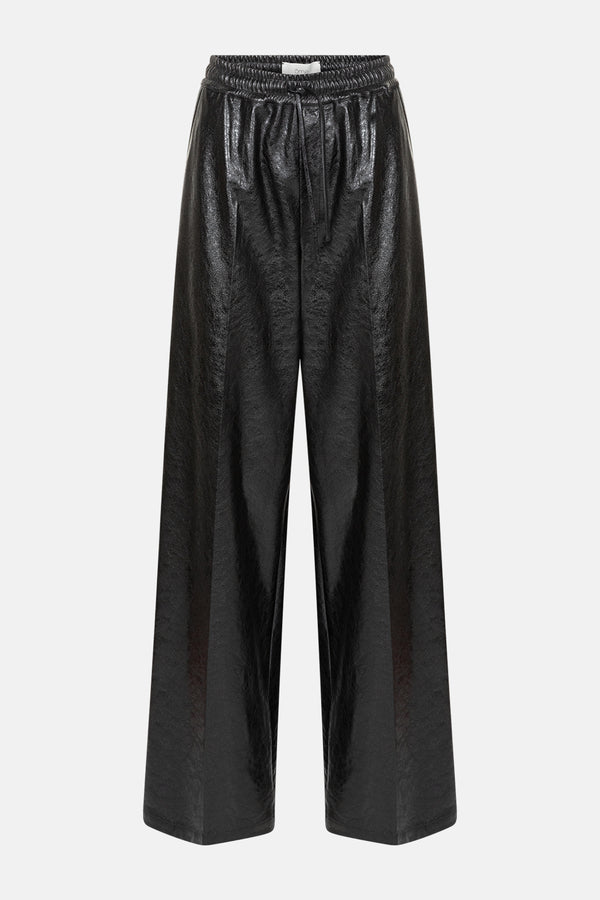 Jules Pantalon en Similicuir | Noir